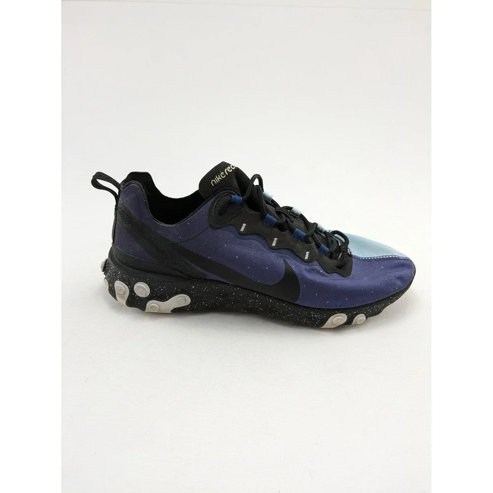 Mens Nike React Element 55 Equinox Blue Comfort Running Shoes CK1410-400 Size 11